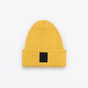 NWT Lolë Cotton Knit Beanie - Yellow